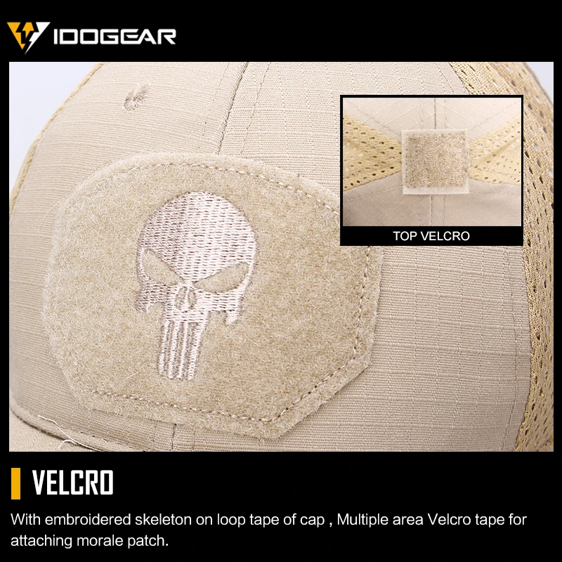Бейсболка IDOGEAR с черепом для страйкбола кепка папы головные уборы камуфляжная