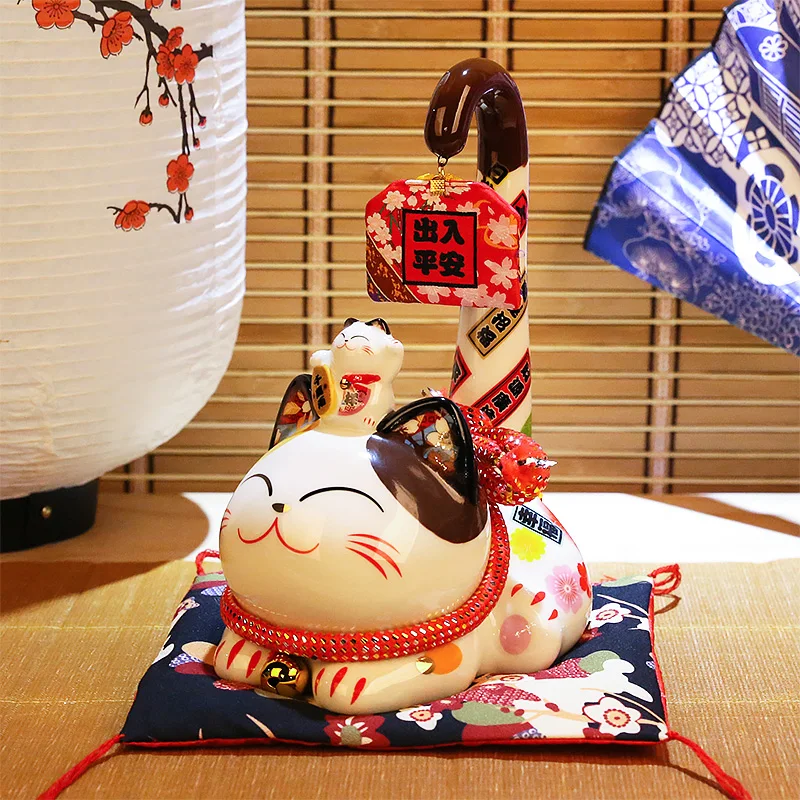 

Cute Large Money Box Cartoons Ceramics Coin Piggy Bank for Adults Saving Lucky Cat Money Box Huchas De Dinero Home Decor DB60CQ