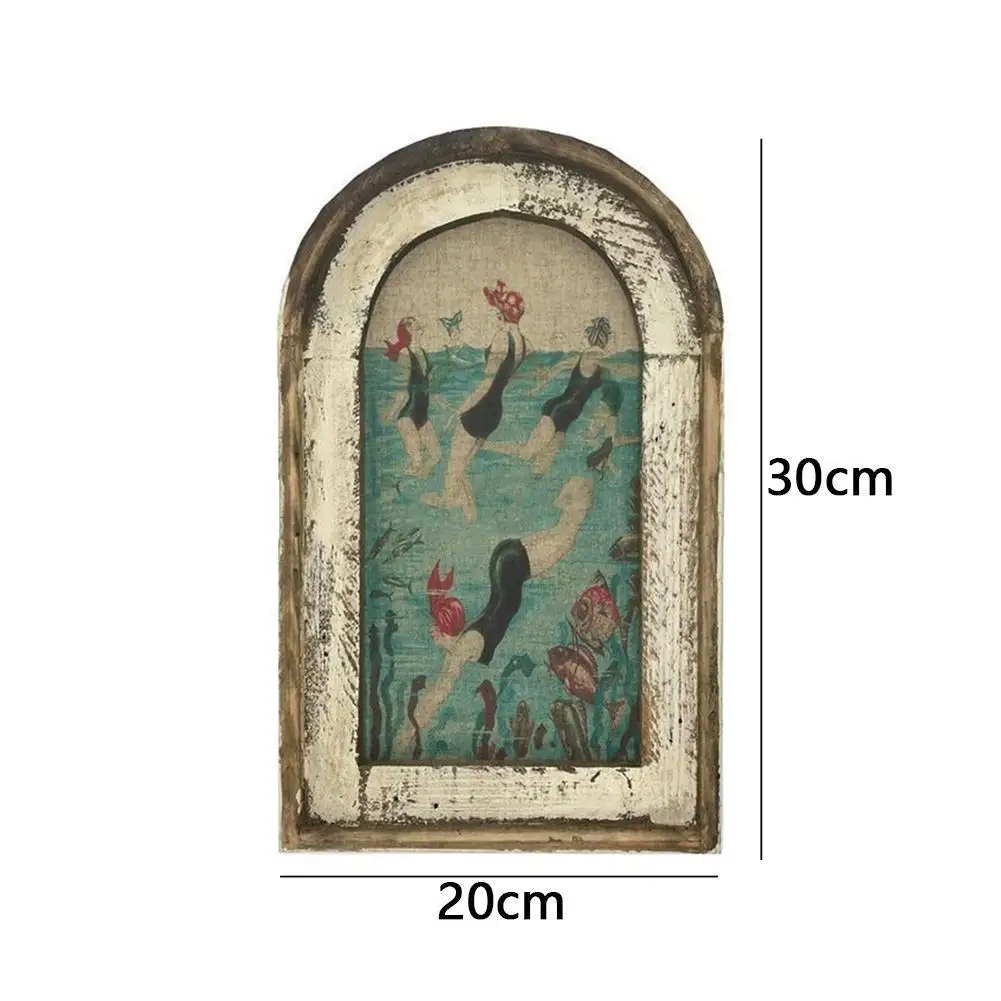 

Swimming Wall Art Bathroom Sign Print Decoration Wood For Home Printing Wall Bathroom Paper Painting Decor Plane Art G5W2