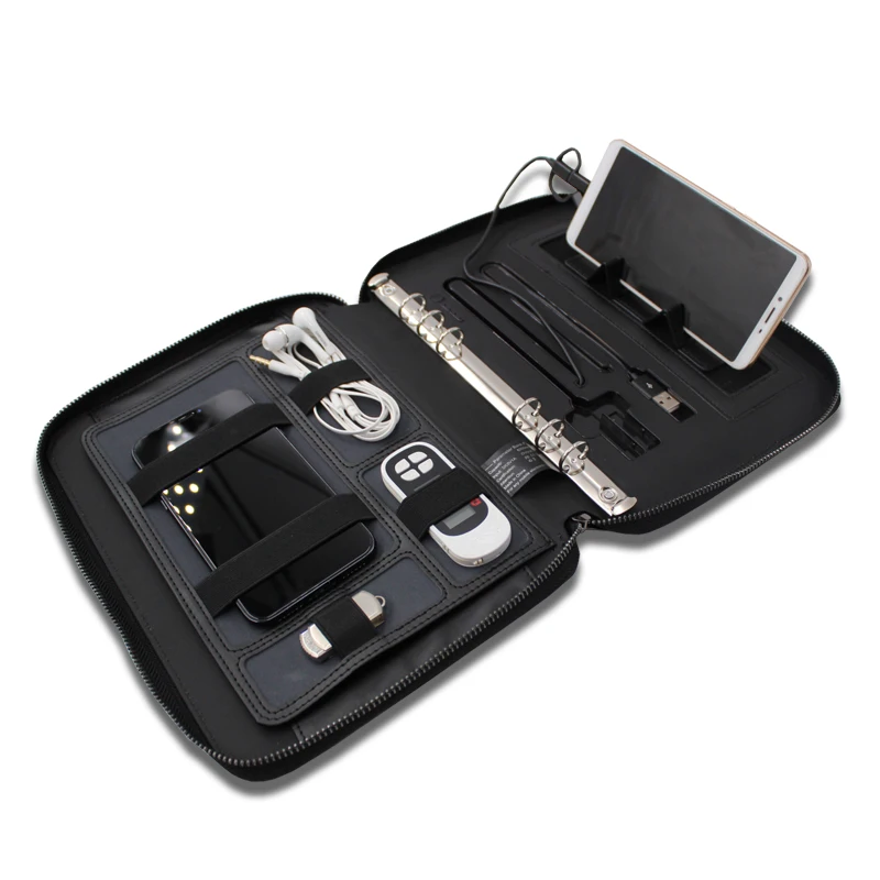 

customized notebook USB wireless fasting charging power bank with keychain