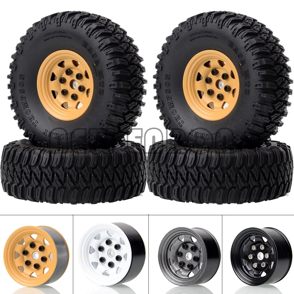 

NEW ENRON 1.55" Metal Beadlock Wheels Rims Hub 96MM Tyre Tires for RC 1/10 RC4WD D90 TF2/ Tamiya CC01 LC70 MST JIMNY Axial
