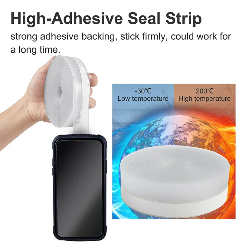 Door Window Seal Strip Weatherproof Stripping Silicone Sealing Sticker Adhesive Draught Excluder Insect Proof Gap | Обустройство дома