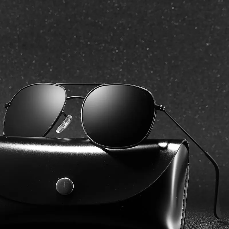 

Солнцезащитные очки унисекс, Круглые, поляризационные, с чехлом