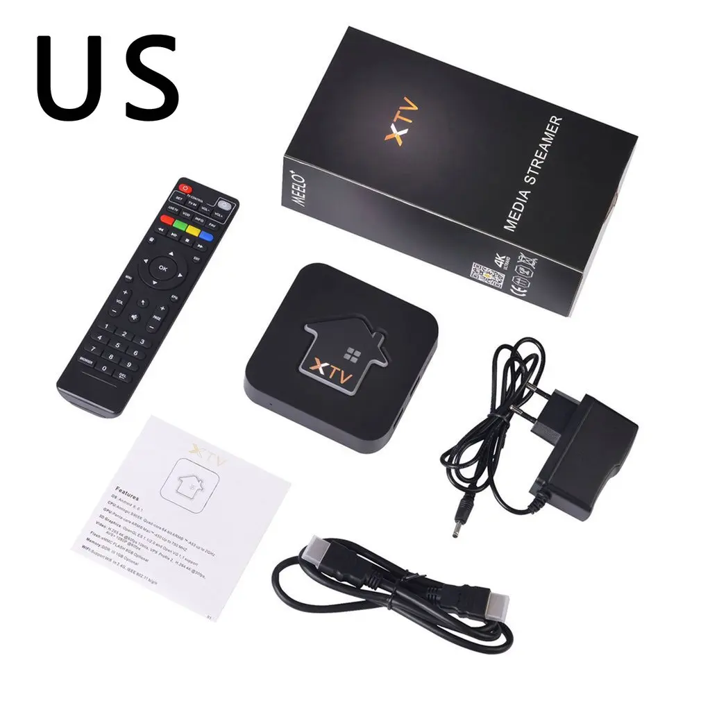 

XTV 4K Android TV Box HTV HD 2.4G WiFi Smart Set Top Box High-definition Decoder Multi-function Network Set-top Box