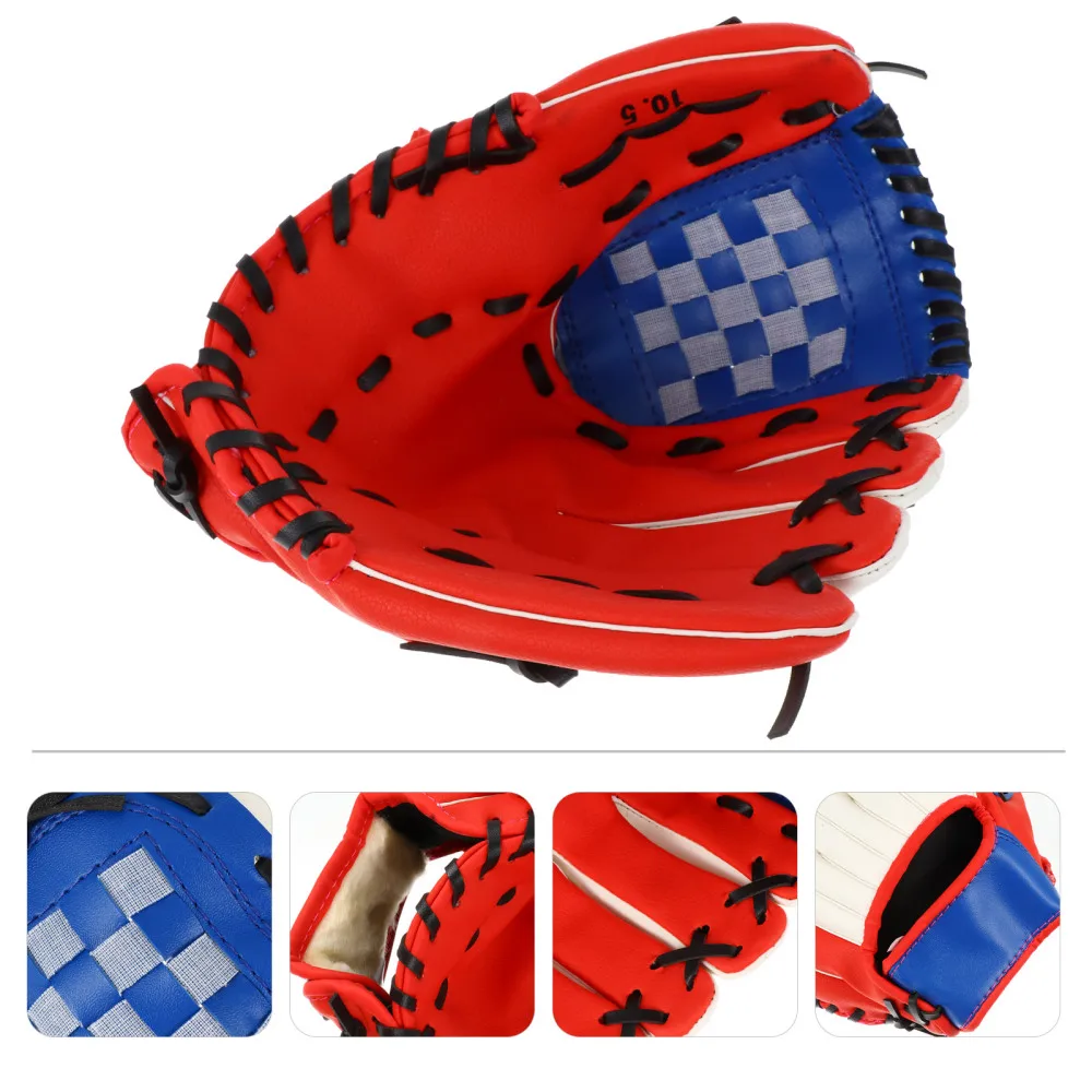 

1Pc Baseball Glove PU Thickened Glove Pitcher Training Glove Infielder's Glove