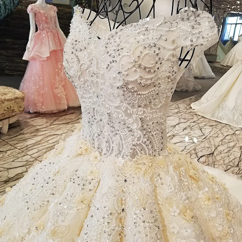 LS54220 Свадебные платья для свадебного шампанского асимметричной юбки длинный