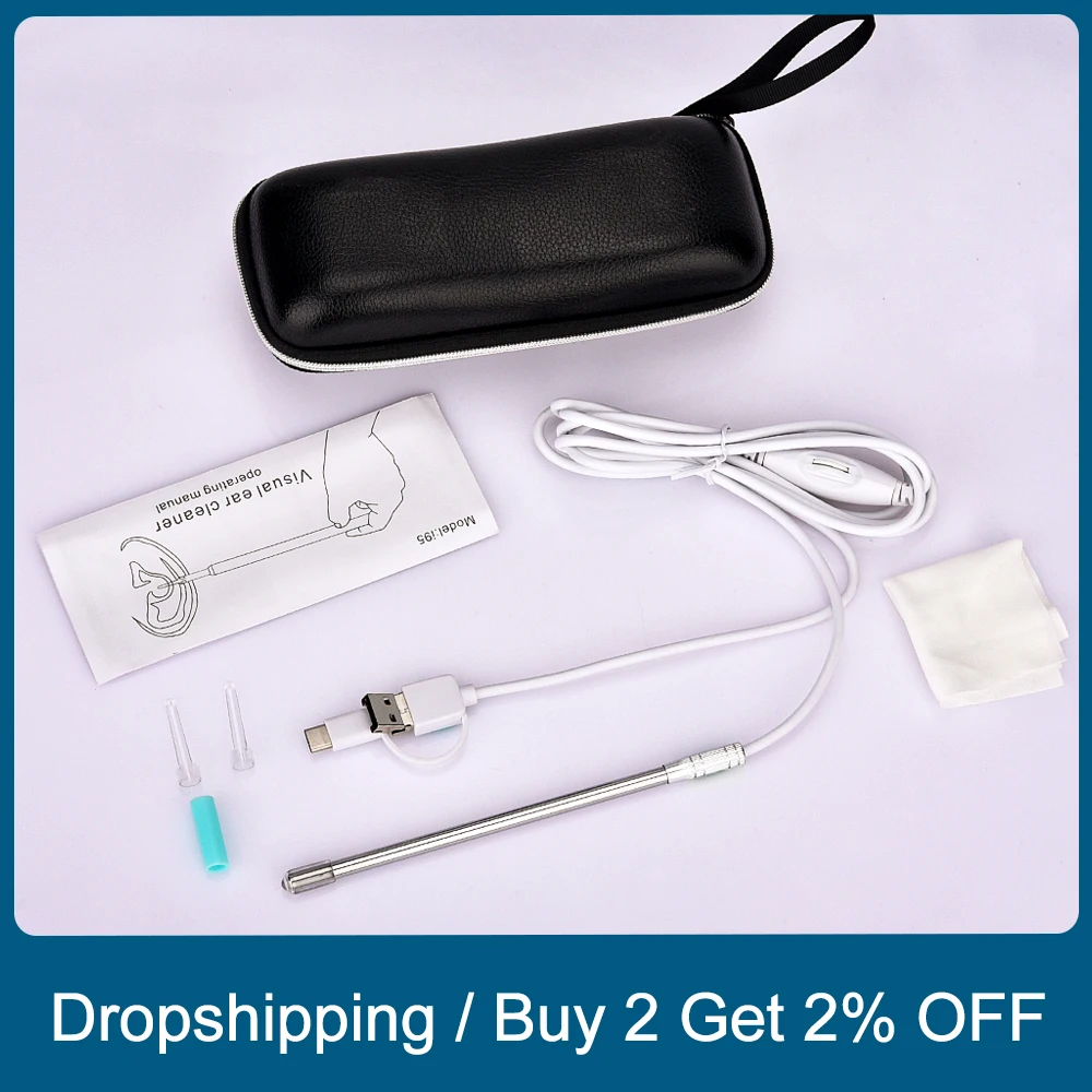 Медицинский эндоскоп для ушей HD Визуальный Цифровой отоскоп рта носа