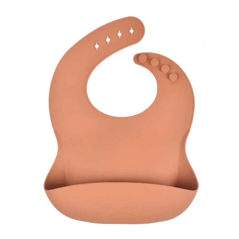 

Fashionable Silicone Baby Bib Waterproof Solid Infant Bandana Bibs Newborn Feeding Burp Cloth Drooling Scarf