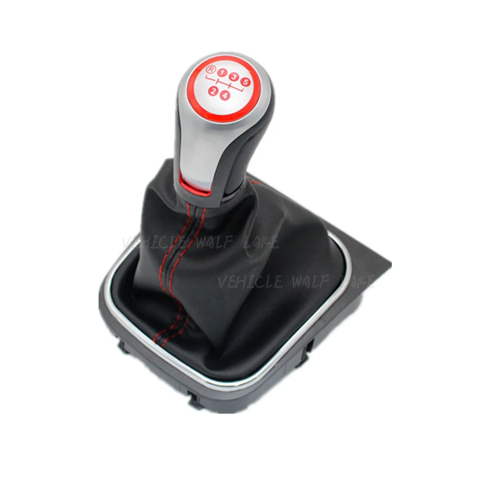Рычаг переключения передач для VW Jetta 5 A5 MK5 GLI 2006 2007 2008 2009 2010 2011 скоростей с кожаными
