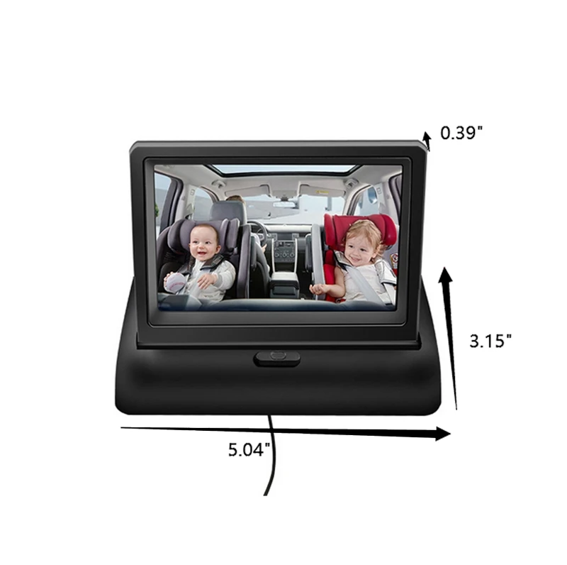 

Shockproof Baby Car Seat Mirror 360 Adjustable Infant Safety Back Saet Monitor