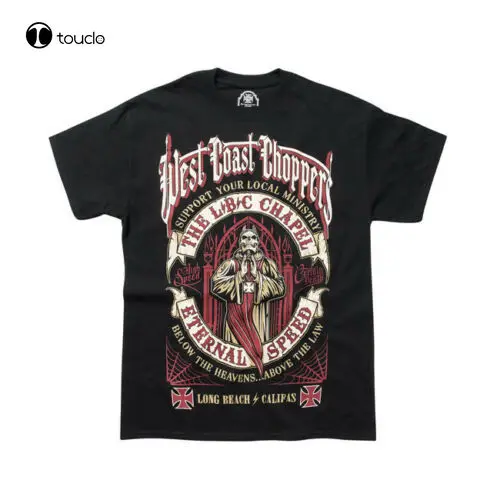 

West Coast Choppers 'The Chapel' T-Shirt - Black **Brand New** Unisex