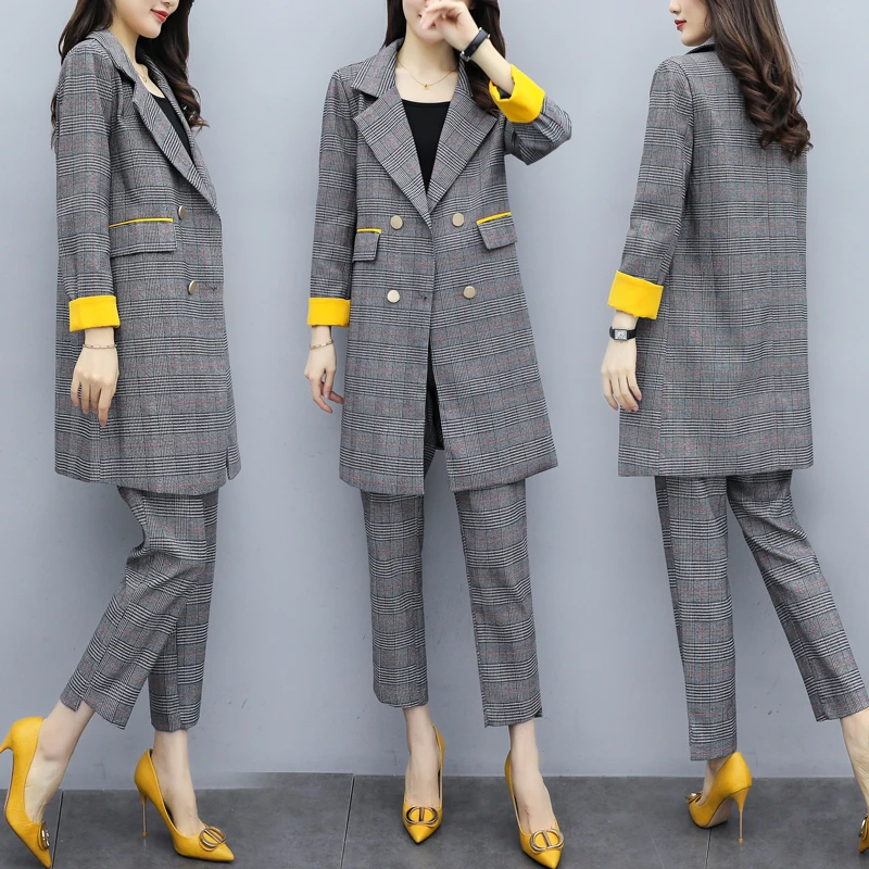 Новый осенний женский костюм для отдыха в 2019 году новый модный тренд западном