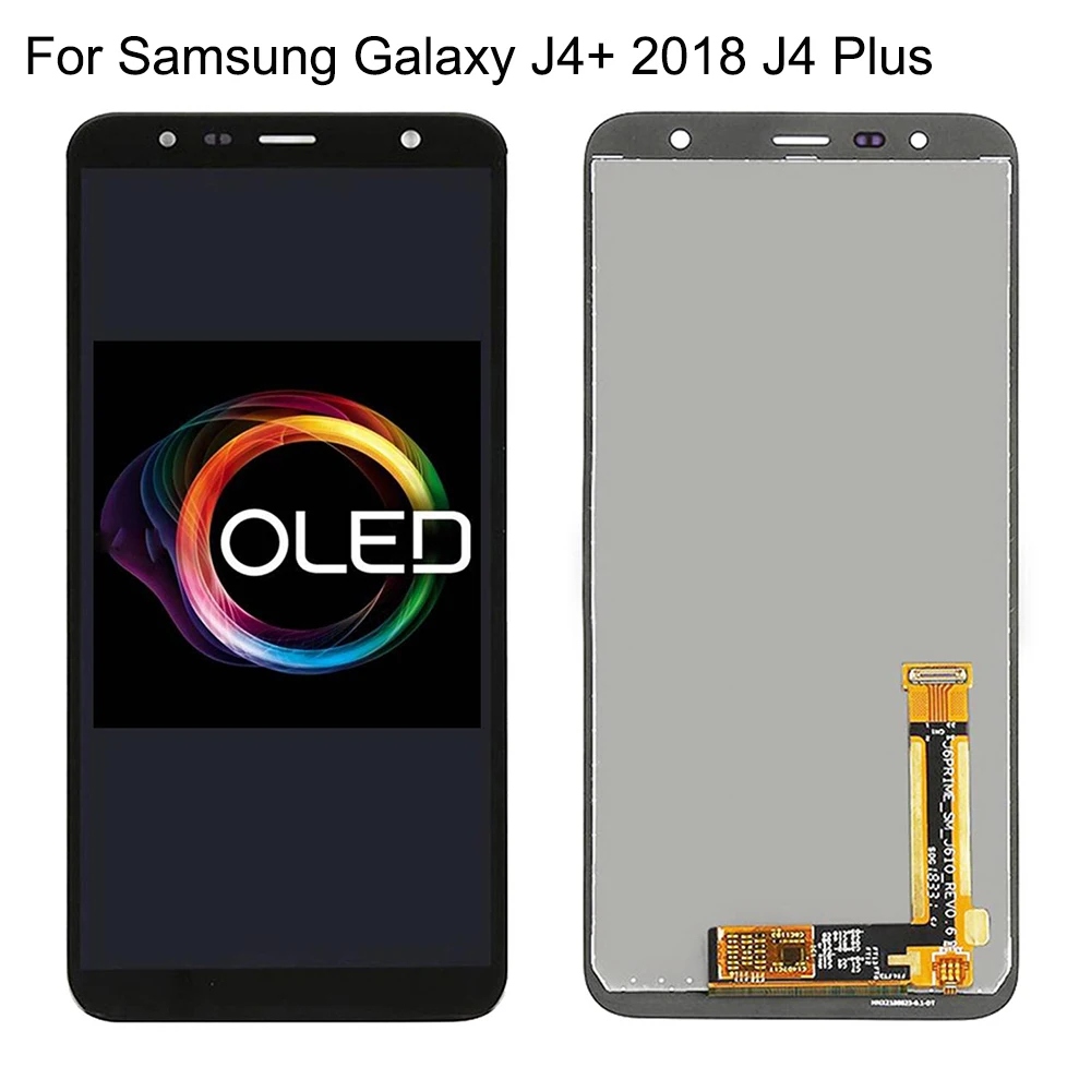 

Новый ЖК-дисплей 6,0 дюйма для Samsung Galaxy J4 + 2018 J4 Plus J415 J415F J410, ЖК-дисплей с сенсорным экраном и датчиком