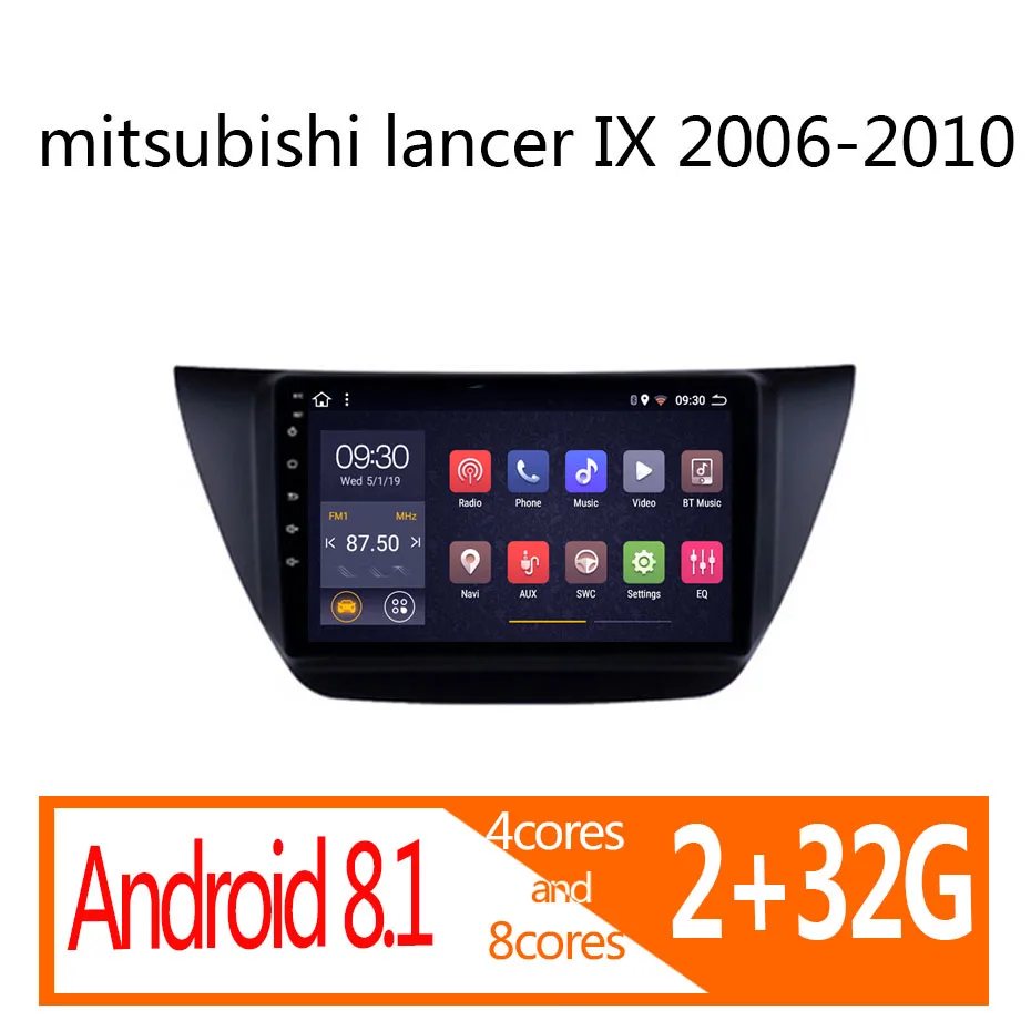 Автомагнитола 2 ГБ + 32 android для mitsubishi lancer IX 2006 2007 2008 2009 2010 Авторадио автомобильная