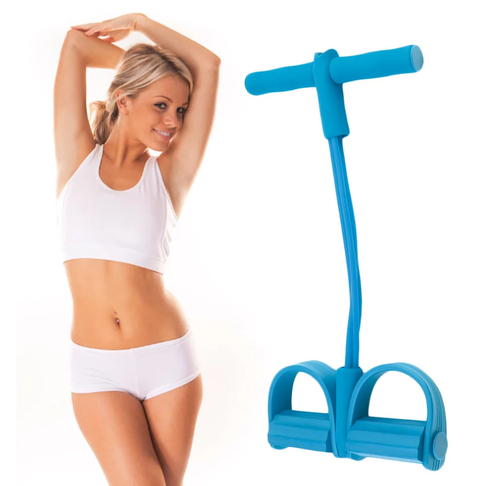 Четыре эластичных ремешка фитнес-сопротивление веревка оборудование для