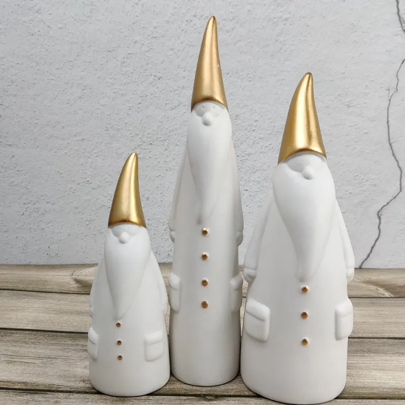 3 шт./компл. керамические фигурки Санта Клауса VILEAD Рождественское украшение