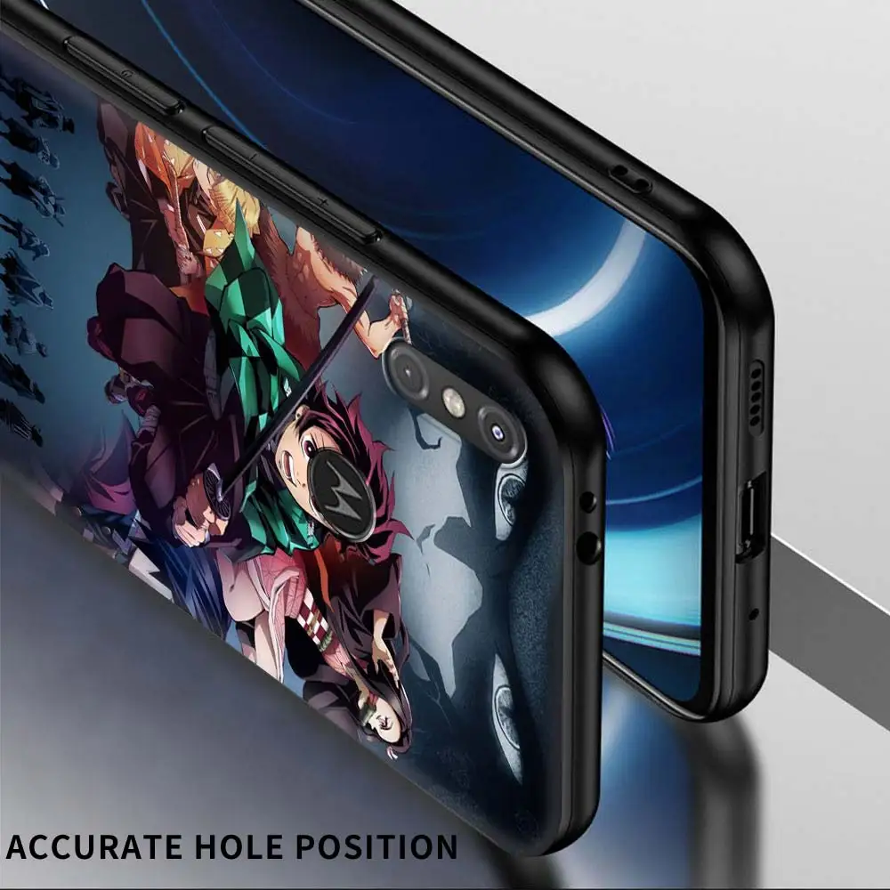 case for motorola moto g9 play one fusion plus g8 power lite soft cover hype g stylus e6s e7 phone capa anime demon slayer shell free global shipping