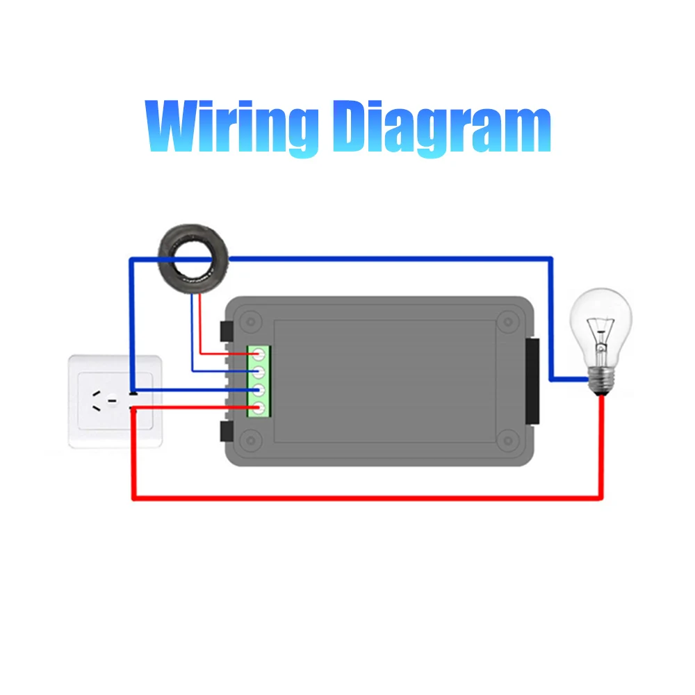 Цифровой дисплей открытого типа CT/Close CT AC измеритель мощности вольтметр