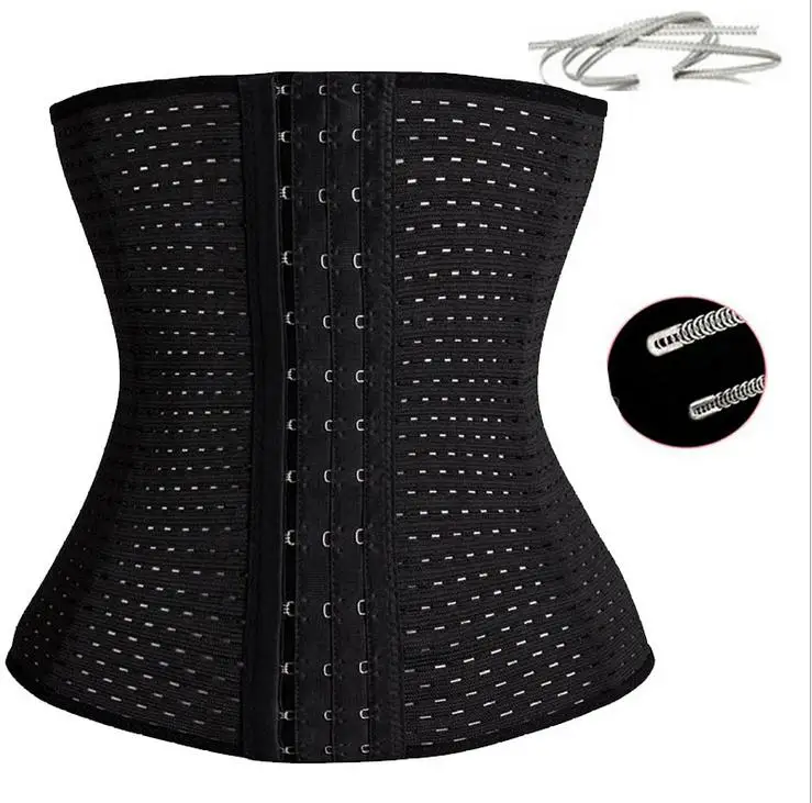 

Hot Waist Trainer Belt Corsets Steel Boned Body Shaper Women Postpartum Belly Band Corset Bustiers Breathable Modeling Strap