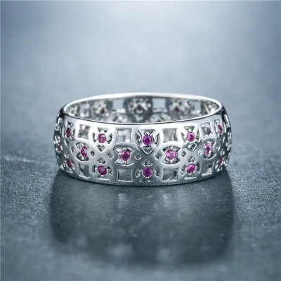 Женское кольцо уникальной формы красивая привлекательная роза циркон женское