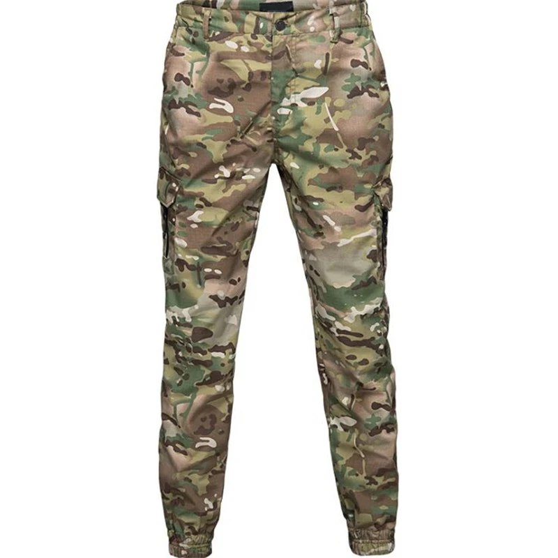 Casual Camouflage Pants Men Fashion Jogger Tactical Military Trousers Multi Pockets Skinny Sweatpant Cargo Pants Camo Pantalones