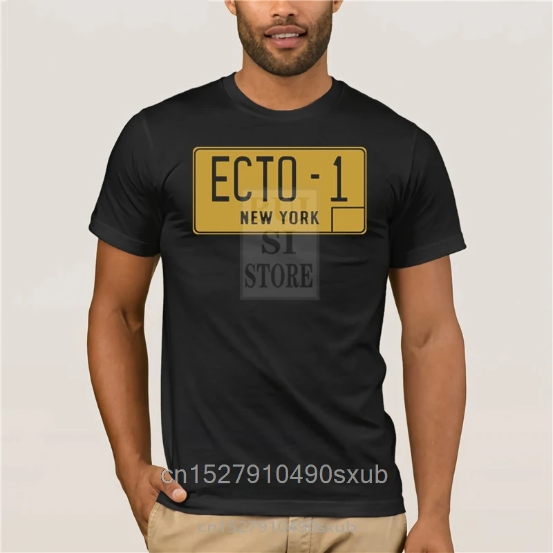 Футболка Ecto 1 Plate с графическим дизайном стандартная семейная Весенняя