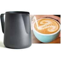 350600 ml handheld coffee creamer milk frothing pitcher jug non stick stainless steel milk coffee cappuccino craft pitcher