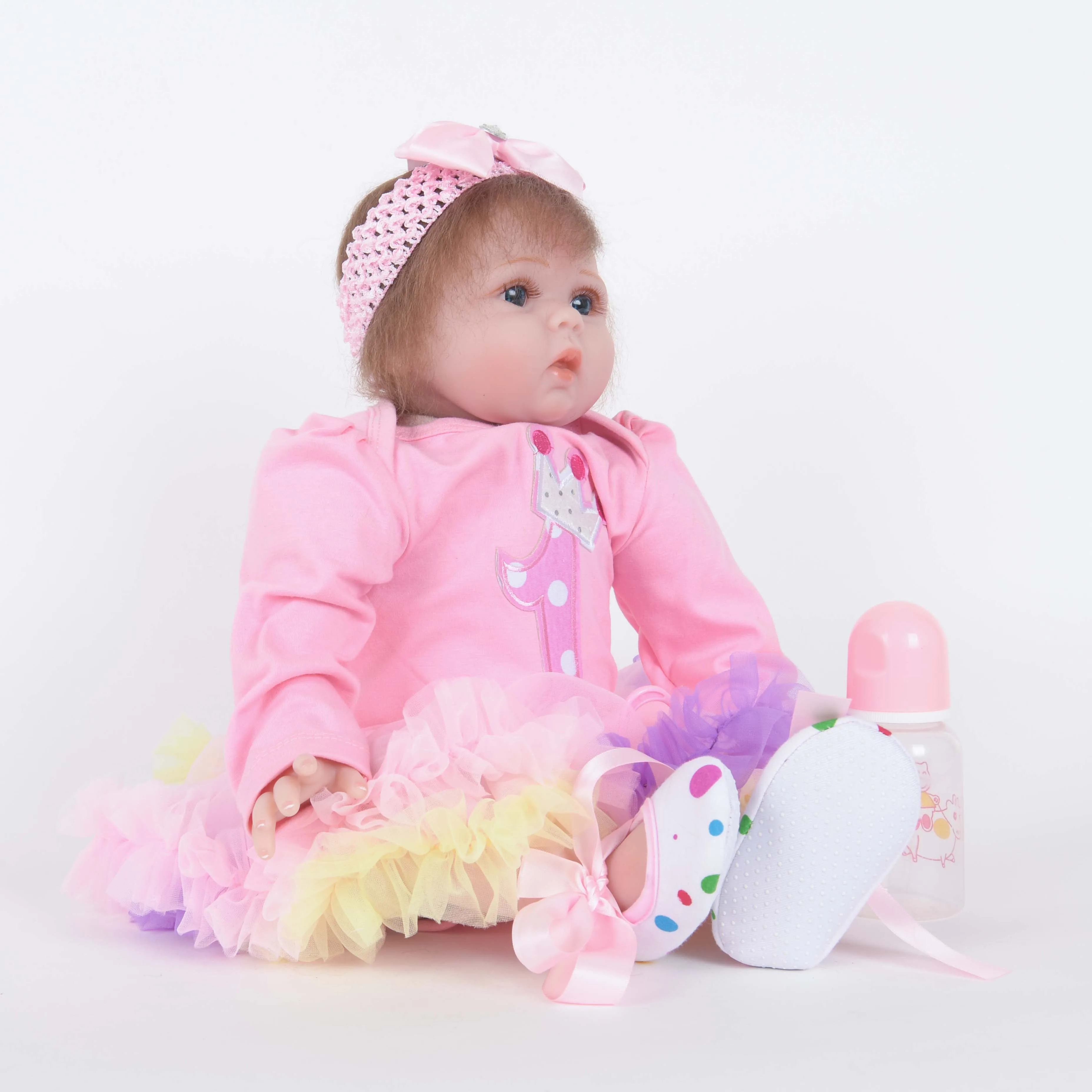 Кукла реборн для девочек Реалистичная мягкая силиконовая кукла младенец детей