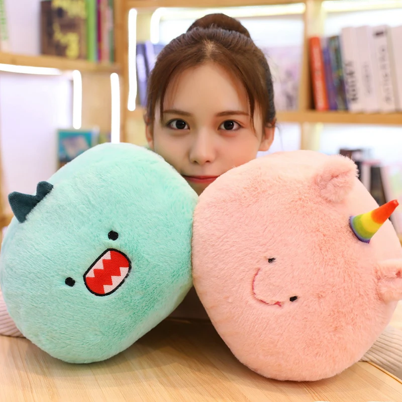 

1PC 30*35CM New Dinosaur Plush Toys Cartoon Rabbit Mouse Cute Stuffed Toys for Kids Children Birthday Gift Warm Hand Pillow
