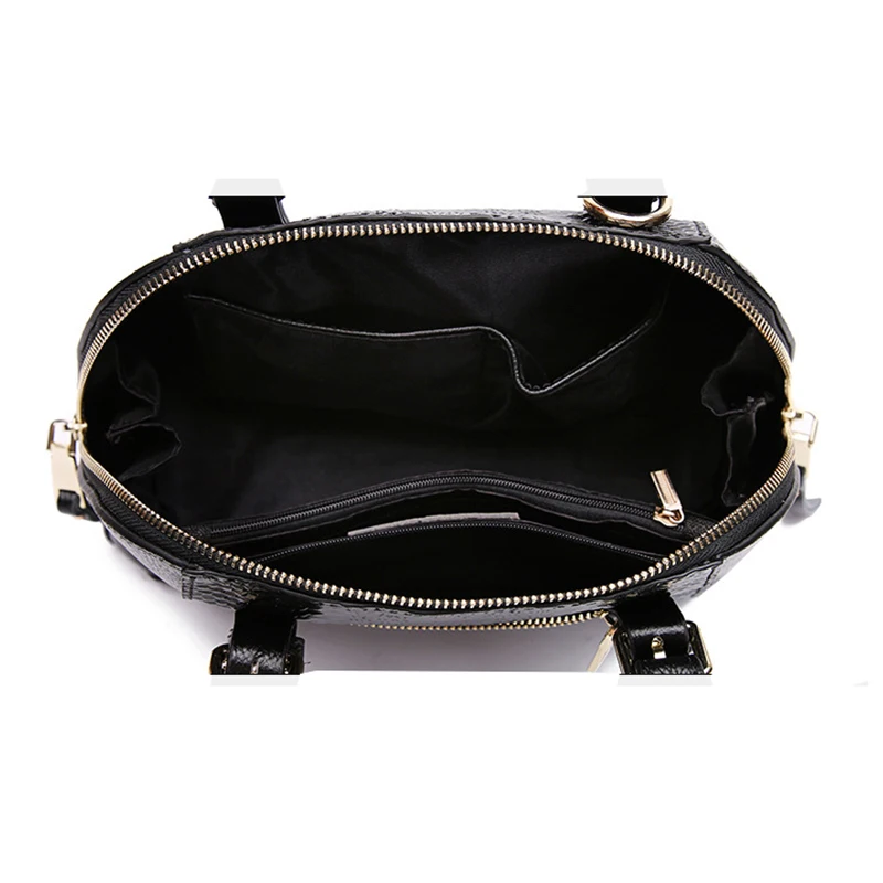 Женская сумка из натуральной воловьей кожи с узором в виде змеи | Багаж и сумки