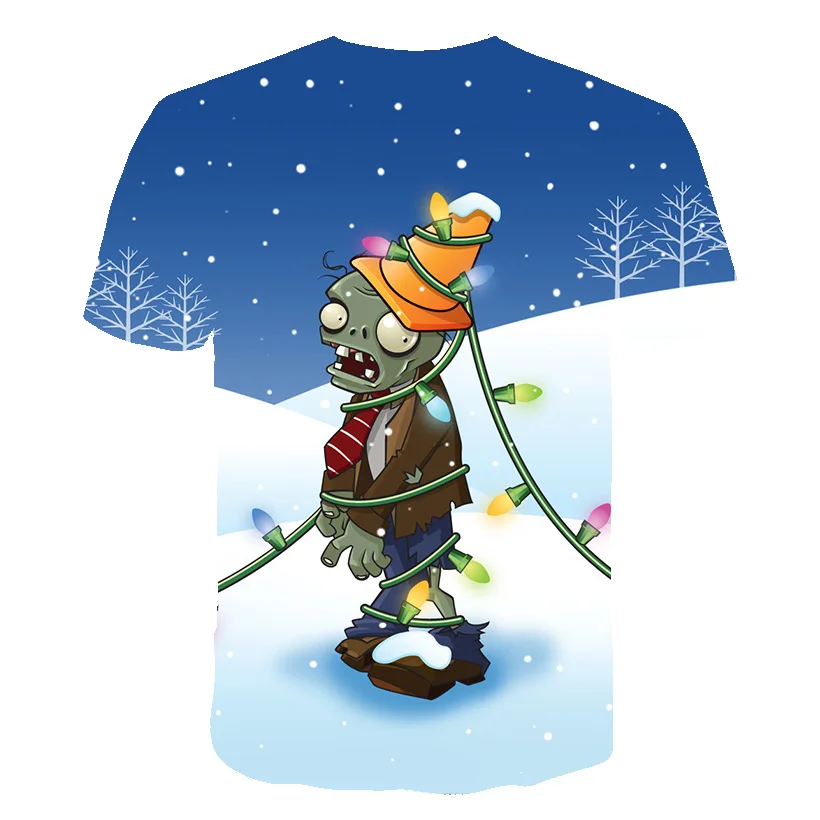 

Summer Plant Vs Zombies 3D Print Children T shirts Cartoon Game Boys Clothes Kids T-shirt Clothes For Teen Boys 15 and 16