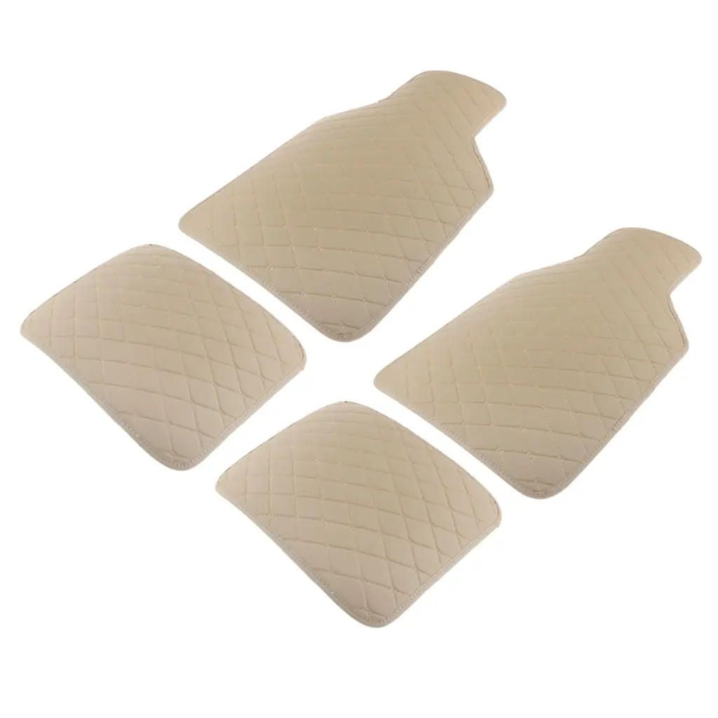 

4 Pcs PVC Car Floor Mats Auto Trucks Anti-dirty Interior Carpet Front &Rear Mat