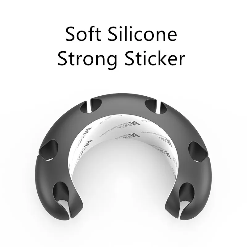 

USB Cable Organizer Wire Winder Earphone Holder Cord Clip Office Desktop Phone Cables Silicone Tie Fixer Wire Management