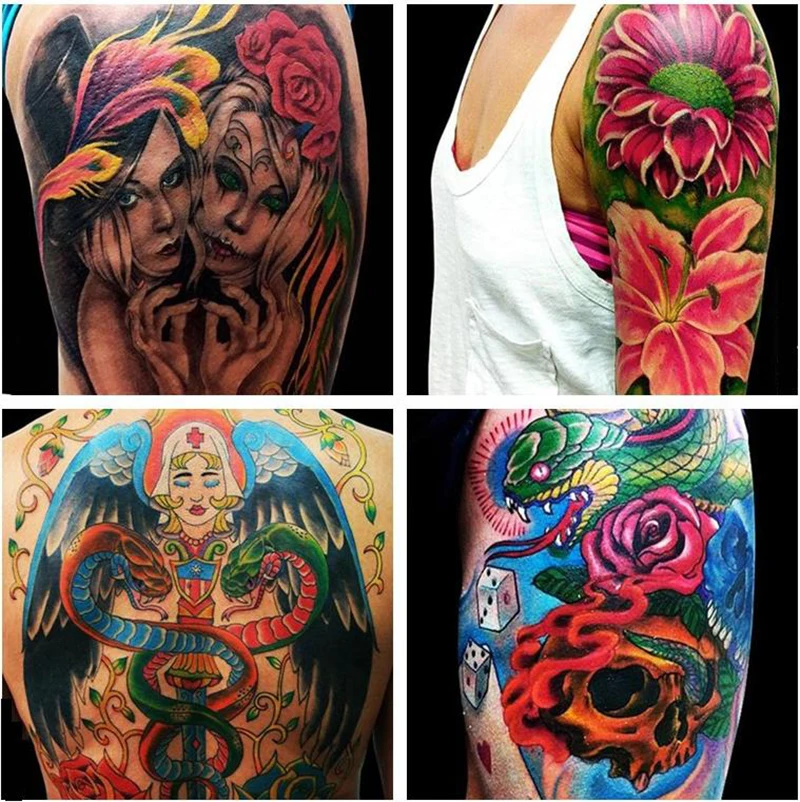 

Permanent Tattoo Pigment Bottle Set 16 Colors Everlasting Tattoo Ink For Beauty Salon Body Art 30ml