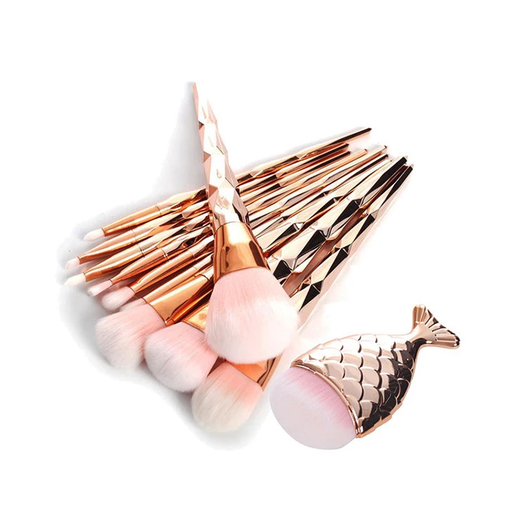 11 шт./компл. кисти для макияжа теней высококачественные с единорогом набор кистей