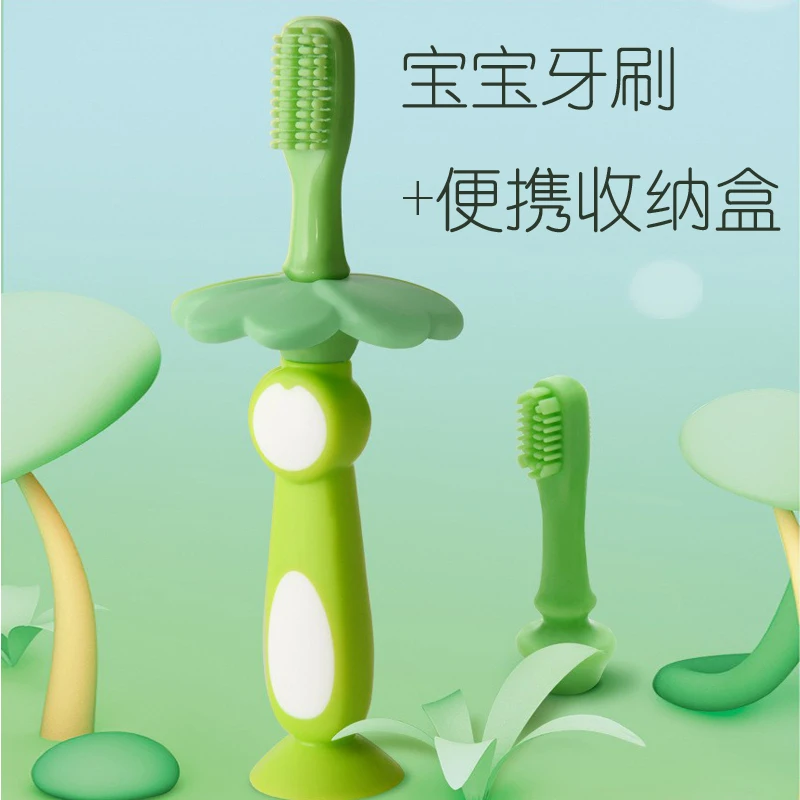 

Toothbrush Kids Silicone Baby Tongue Cleaner Baby Items Anti Fizz Brush Infant Baby Products Brosse A Dent Silicon Brush AC50YS