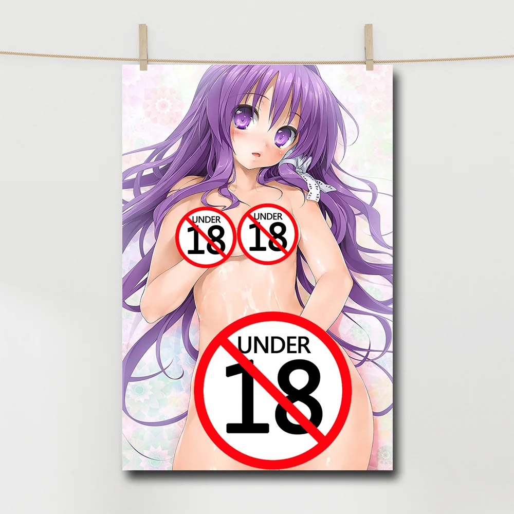 Сексуальная мультяшная девушка-подросток телесная красота холст плакат печать