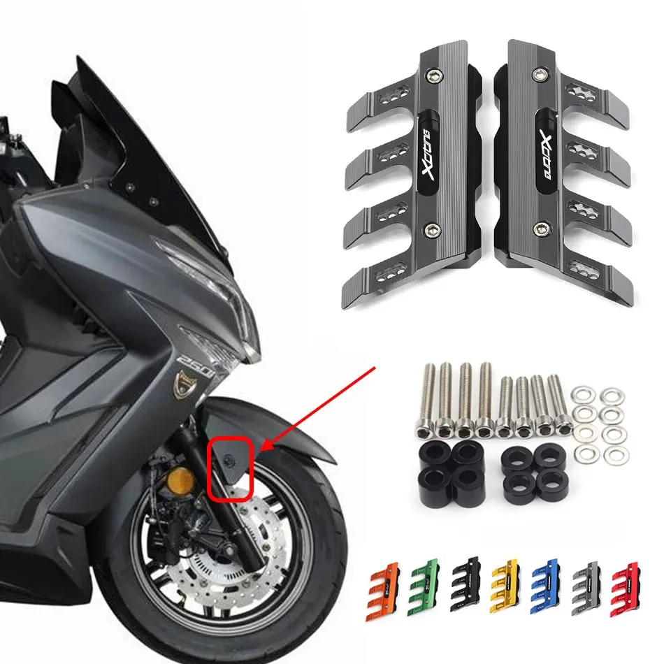 

For KYMCO Xciting 250 250i CT250 300 300i CK300T S400 400 500 Motorcycle CNC Accessories Mudguard Side Front Fender Slider