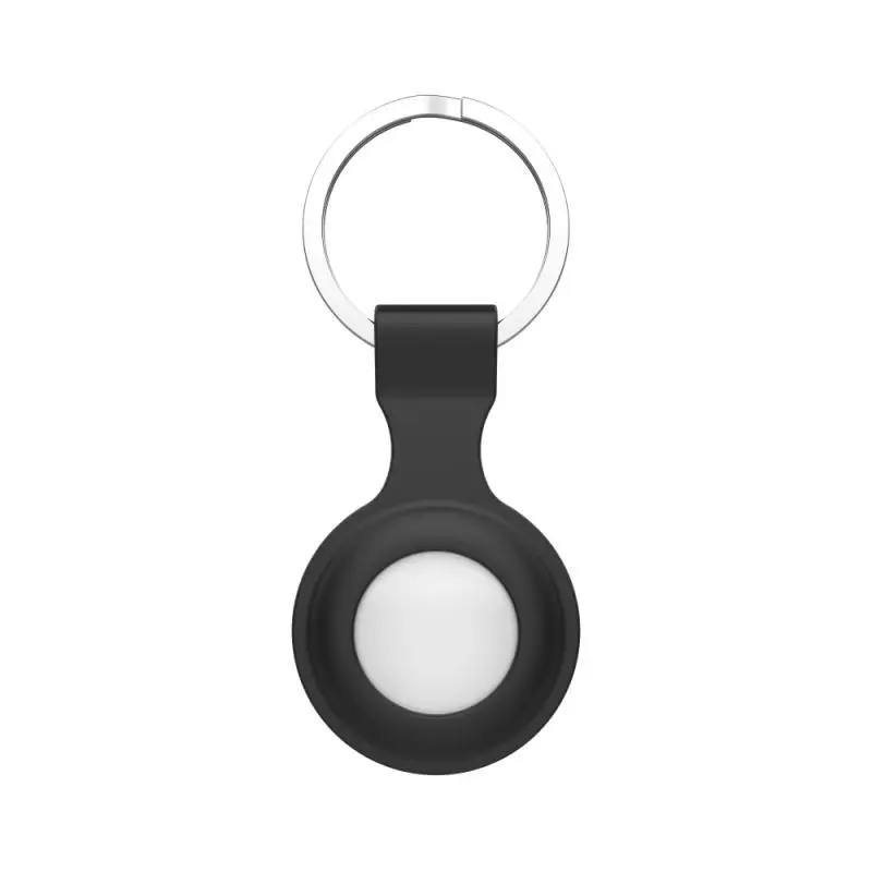 

Silicone Case Protective Shell For Apple Airtags Protector Sleeve For Airtags Locator Tracker Anti-lost Device Keychain Cover