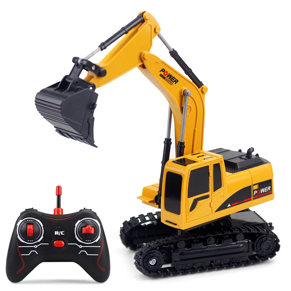 GOOLRC 1/24 RC экскаватор RC грузовик экскаватор строительный трактор металлическая Лопата детская игрушка со светом и звуками