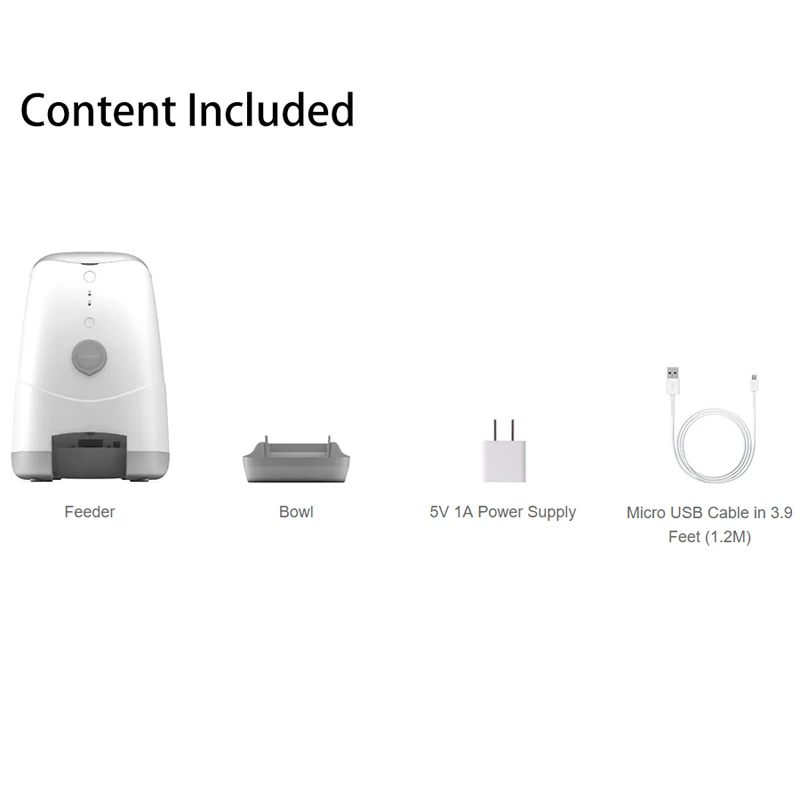 

Automatic Pets Feeders with APP Control and 120 Wide-angle HD and Night Vision Smart Comedero Gato Mascotas Camera for Cats Dogs