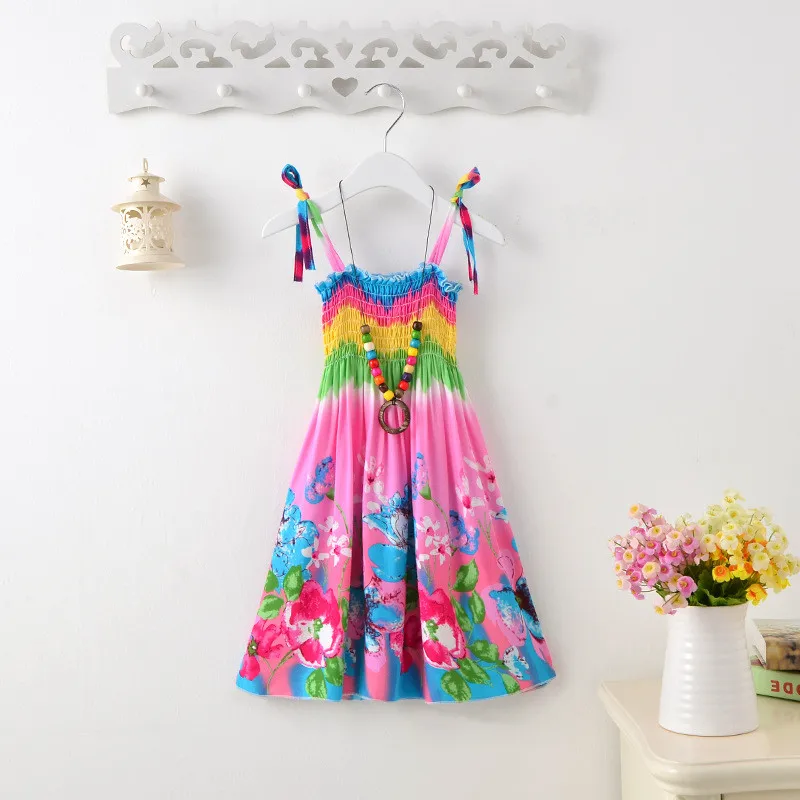 

Fashion Baby Summer Dresses Beach Casual Girls Dress Sexy Vestidos Kids Clothes Sundresses Toddler Girl Dress Children Clothing