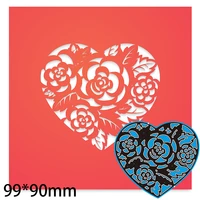 9990mm heart and flower metal cutting dies craft embossing scrapbooking paper craft greeting card