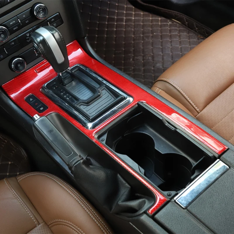 

Center Console Gear Shift Box Panel Decoration Cover Trim for Ford Mustang 2009-2013