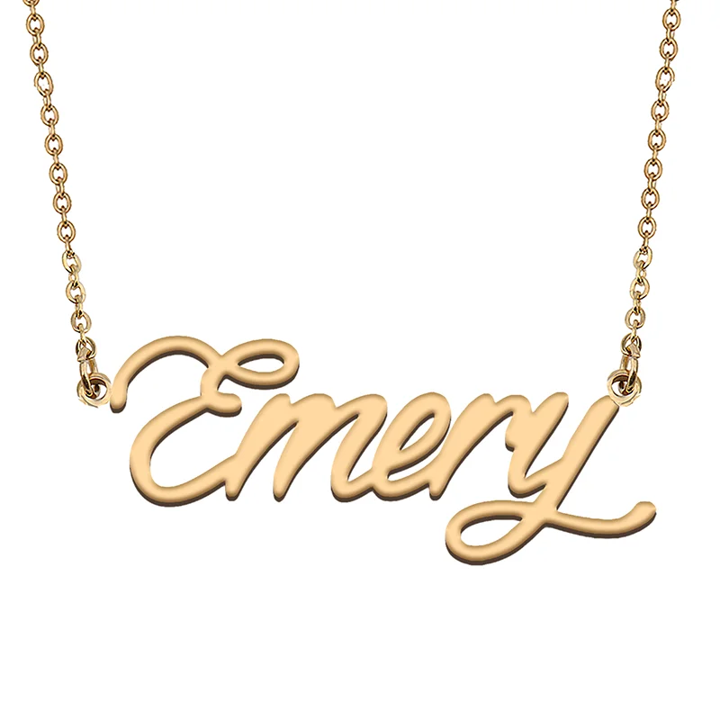 Emery Custom Name Necklace Customized Pendant Choker Personalized Jewelry Gift for Women Girls Friend Christmas Present
