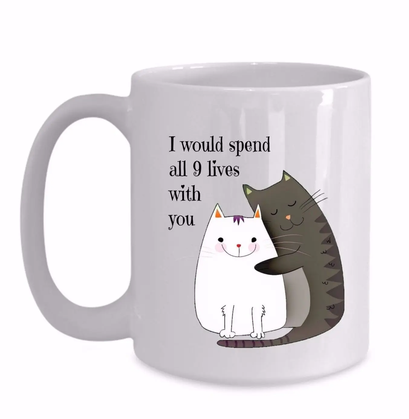 Я бы потратил все 9 живых с вами кошка кружка на День святого Валентина