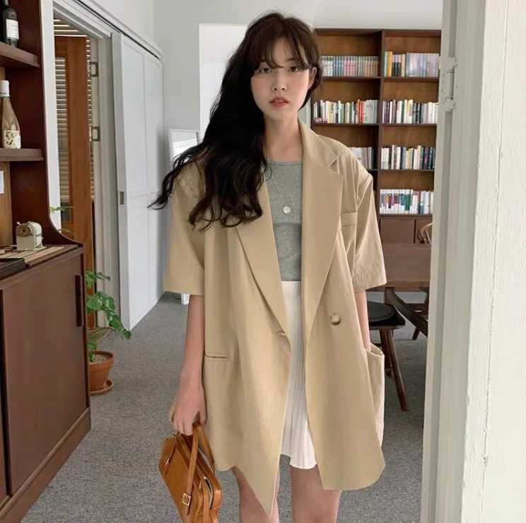 Женский Однотонный свитер в офисном стиле Повседневный Кардиган Корейском