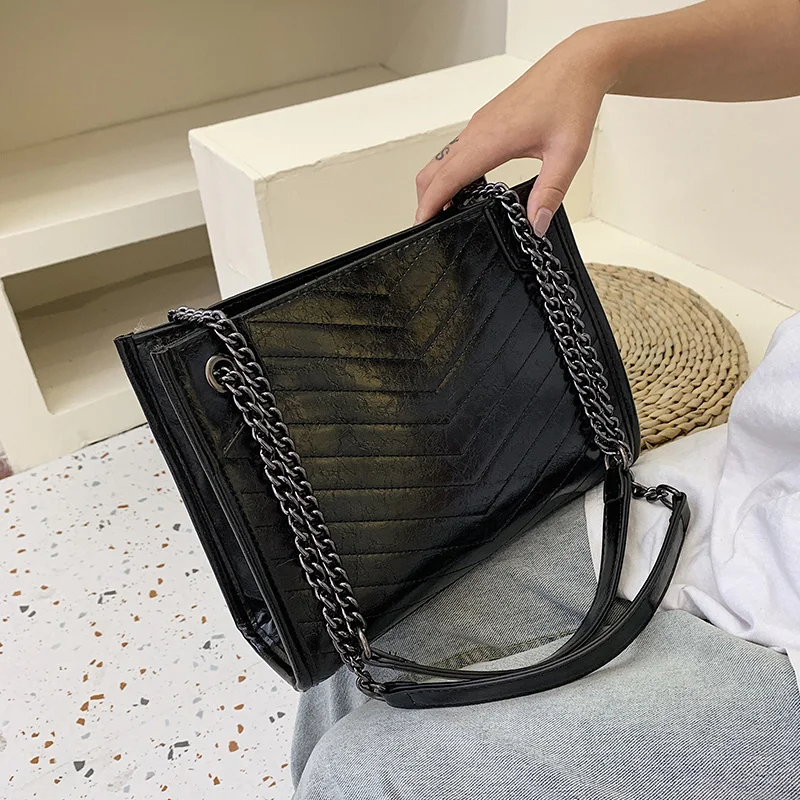 2020 Новая Большая Сумка через плечо женские дорожные сумки кожа Pu качественная