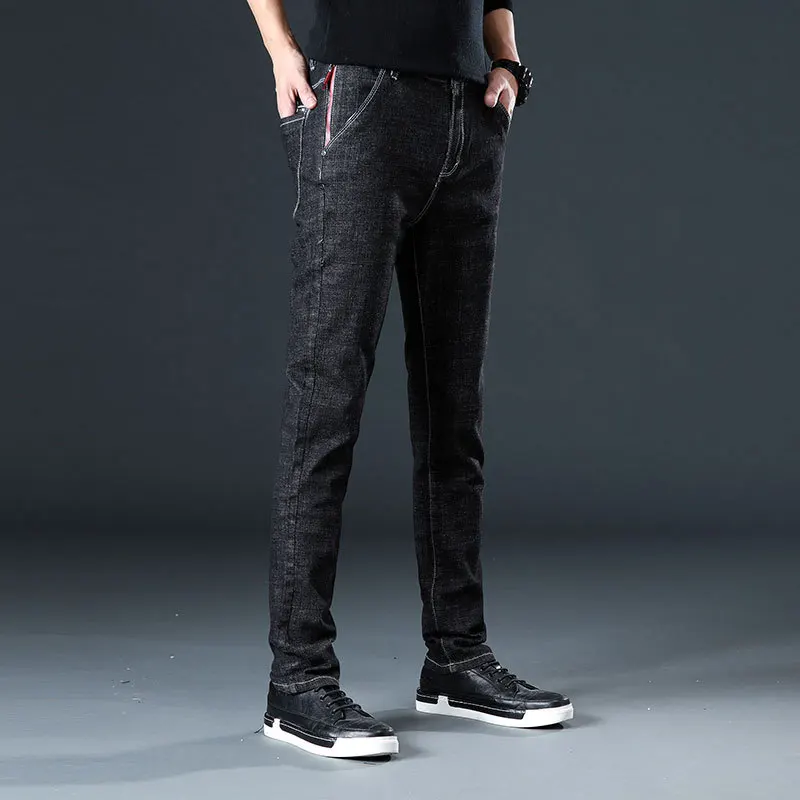 

Spring/autumn casual jeans men's plus fat plus size loose trendy fat pants high stretch fat oversized trousers