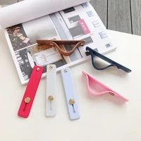 silicon phone hand band holder universal finger ring holder for iphone wristband strap push pull grip stand candy color bracket